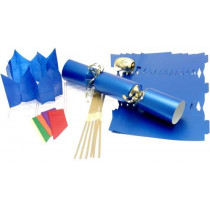 Deluxe Christmas Cracker Kit  35cm - Blue - 6 Pack