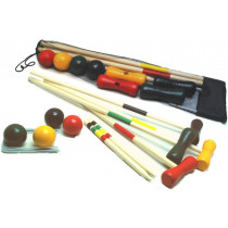 80cm Garden Croquet Set In Drawstring Bag 