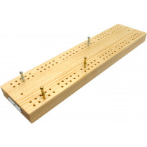 Wooden British cribbage board - 30cm (12")