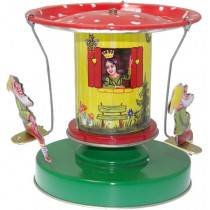 Snow White Carousel. Tin Toy / retro / clockwork fairground toy