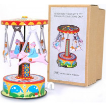 Animal Carousel. Tin Toy / retro / clockwork fairground toy