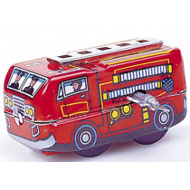 Small Fire Engine. Tin Toy / retro / clockwork toy vehicle 