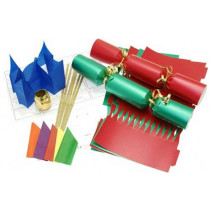 Deluxe Christmas Cracker Kit 35cm - Red & Green - 10 Pack