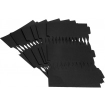 Cracker Kit Card Blanks 35cm - Black - 6 Pack