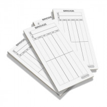 Bridge score card pads - club pack