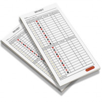 Whist score pads / scoring cards (twin pack)