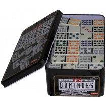 Double 12 dominos in Tin Case