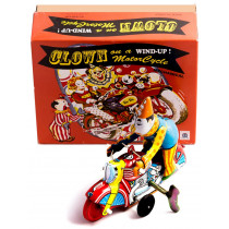 stunt clown on motorcycle