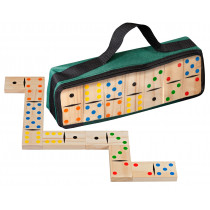 Wooden Large Double 6 Dominoes