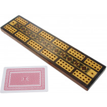 Tunbridge ware cribbage board 