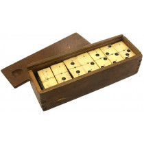 Large Bone & Ebony dominoes