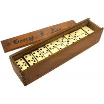 Double 9 Ebony & Bone dominoes