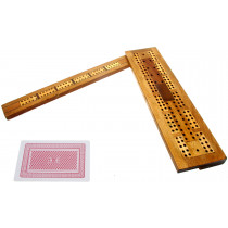 Extendable 3-track antique cribbage board