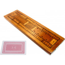 Inlaid Beechwood cribbage board