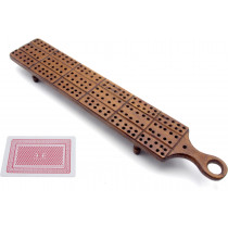 Antique carved cribbage board