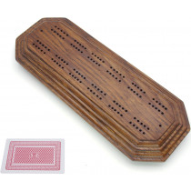 Solid Oak cribbage board