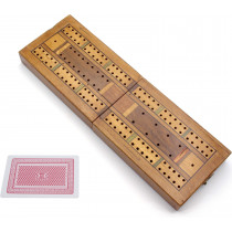 Inlaid antique cribbage box