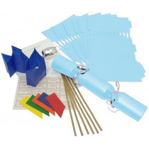 Deluxe Christmas Cracker Kit  35cm - Pale Blue - 10 Pack