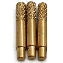 Patterned Brass Cribbage Pegs x 3