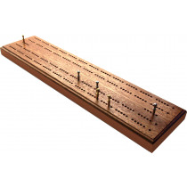 Competition size British wooden cribbage board