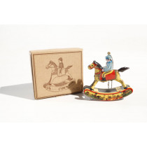 Decorative hanging rocking horse tin toy