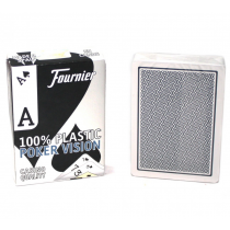 Fournier Poker Vision 100% plastic poker cards.  