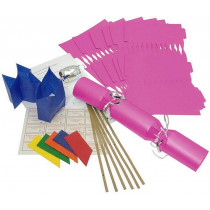 Birthday Party Cracker Kit 35cm - Fuchsia - 6 Pack