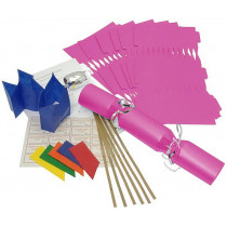 Deluxe Christmas Cracker Kit  35cm - Fuchsia - 10 Pack