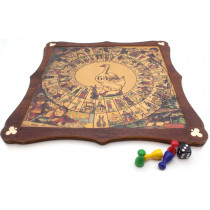 Game of Goose, traditional wooden board game