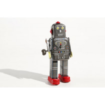 Grey Mechanical Space Man Robot