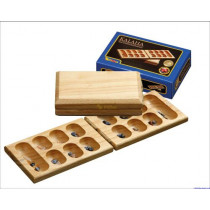 Wooden Folding travel games Kalaha / Mancala