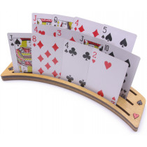 2 x Large Wooden Playing Card Holders