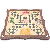 Pachisi traditional wooden board game