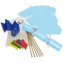 Birthday Party Cracker Kit 35cm - Baby Blue - 6 Pack