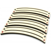 4 x Wooden Playing Card Holders