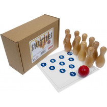 Wooden skittles / ten-pin bowling game