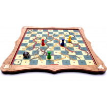 Snakes & Ladders traditional wooden board game