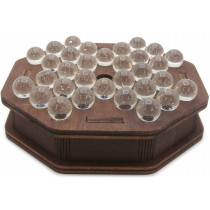 Wooden solitaire board