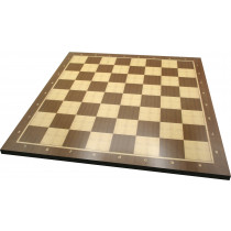 Wood Chess Board No 4 - 50 x 50cm, Sycamore & Walnut