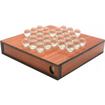 Wooden solitaire board
