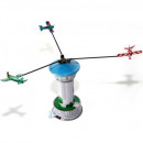 Airport Control Tower - Tin Toy / retro / clockwork fairground toy
