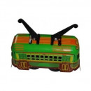 Small Tram car - Tin Toy / retro / clockwork vehicle toy
