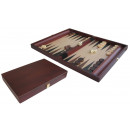Mohogany coated folding backgammon set 