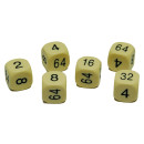 16mm spare Cream Urea doubling dice pack of 2