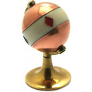 Brass globe trump marker.