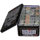 Double 12 dominos in Tin Case