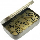 Miniature take-anywhere set of traditional dominoes