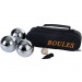 Pétanque bowling set. 3 boules in zip bag.